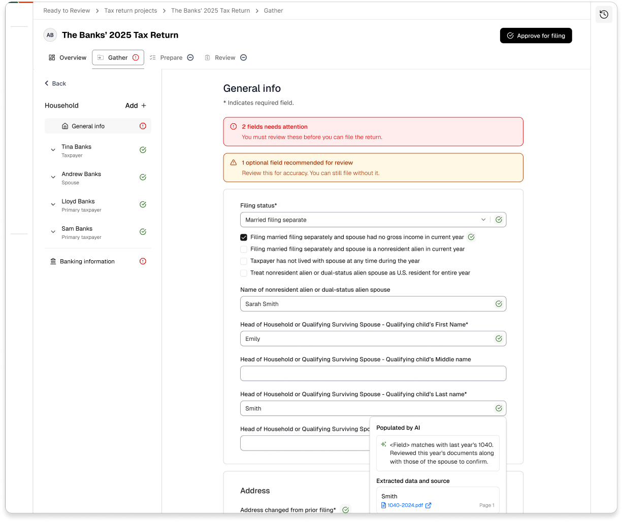 User Information Management
